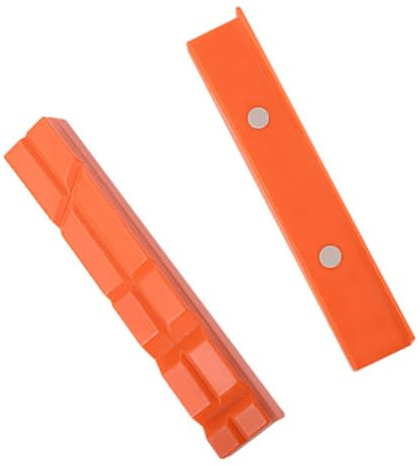 Coussinets de mâchoires magnétiques à 6 broches, protection polyvalente pour étau en métal, style V