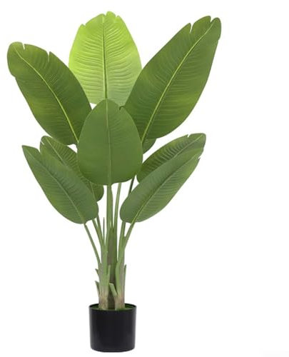 Künstliche Areca-Palme, künstliche Palme, sicheres PE-Material, pflegeleichte Heimpflanze für Boden, Zuhause, Büro, Raumdekoration (H-120 cm)