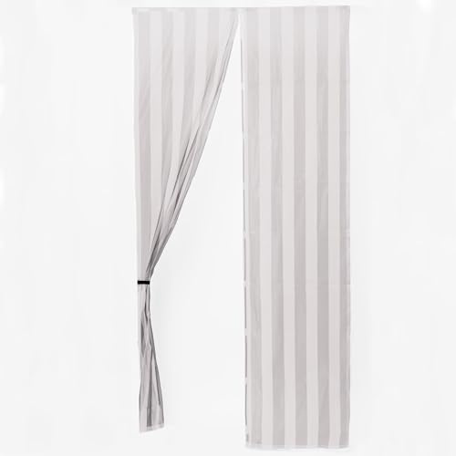 BricoShopping Zanzariera Magnetica Tenda Zanzariera REGOLABILE con MAGNETE CONTINUO calamita interna Per Balcone E Porta Finestra Fissaggio Rapido Su Balconi In Legno Alluminio (BiColor, 105x240 cm)