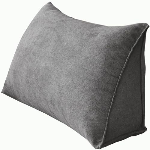 Rückenkissen Bett ,Lesekissen FüR Bett Und Sofa, Weiches und Bequemes Lendenwirbel-/Rückenstützkissen ,Abnehmbarem Kopfteil Kissen ,Outdoor Bank Rückenlehnenkissen Lendenkissen(A,120x35cm/47x13in)