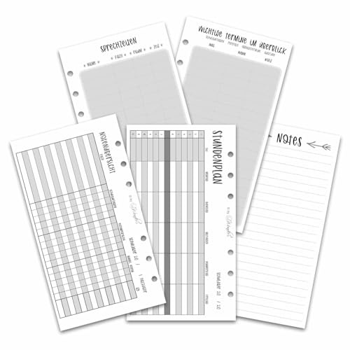 SinnWunder/Schüler - Studenten Notiz-Set / 25 Bl. / Personal (A6) / Grau