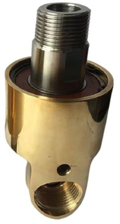 Drehdurchführung, Messing Drehdurchführung, 3/8 Zoll HD10 DN10 Drehgelenk, 360 Drehgelenk Wasser Luft Öl Drehkupplung Universalanschluss Messing Drehverbindung(Right)