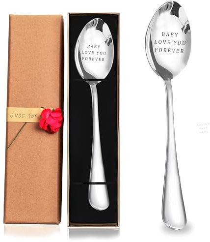 Custom Spoon, Engraved Stainless Steel Coffee Spoon - Ice Cream Spoons