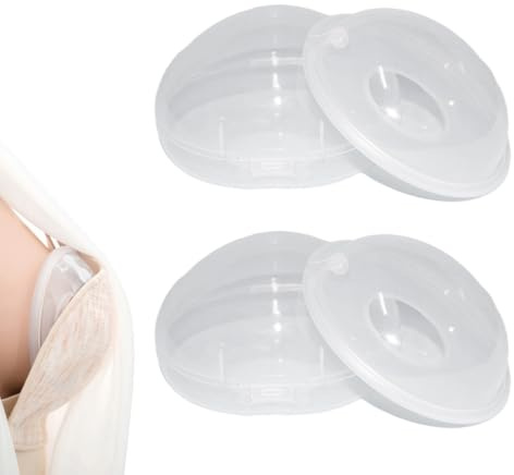 GNHG 2 Pcs Coquillage d'Allaitement,Recueil Lait Maternel,Coupelles Recueil-Lait Milk Collection Shells Recueille Les Fuites Pendant La Tétée,Réutilisable