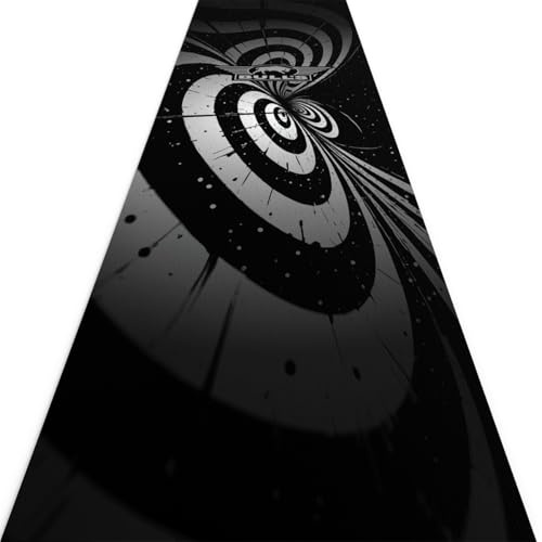 Bull's Bulls Illusion Carpet Dartmat Black/White| 241x55 cm