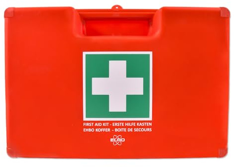 Elro EHBO5000 – Kit de Premiers Secours A Large – 165 pièces – Certifié EN13169 – Pour Bureaux, Associations et Maison – 50+ personnes – Avec Valise Rigide et Support Mural
