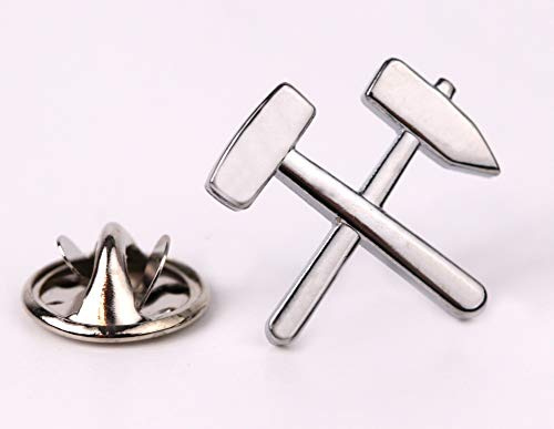 Bergbautradition.de Pin Anstecker Schlägel und Eisen (S&E) klein silberf. Stück (10)