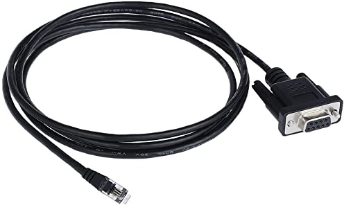LIANSHU Nexstar RS 232 PC Interface Cable(RS 232 DB9Pin Female to RJ11 4P4C) L=6FT Black (1Pack)