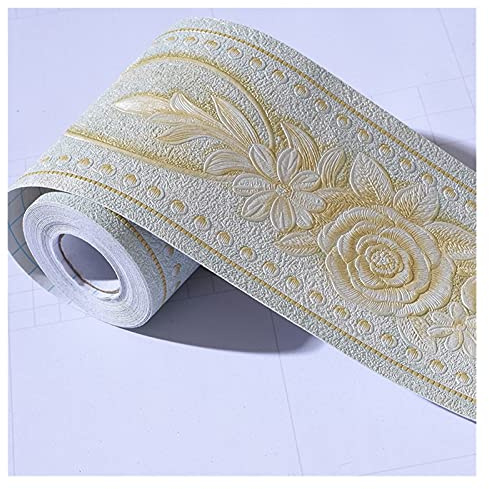 Greca Adesiva Per Parete Autoadesivo Battiscopa Wall Sticker Borders Salotto Cucina Bagno Camera da letto Carta da parati d'angolo davanzale cintola 10cm *5m Bordo Adesivo Per Pareti ( Color : 7 )
