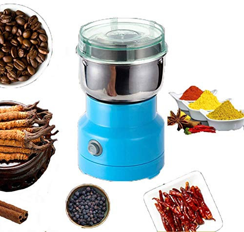 NOALED Molinillo de Granos, Molinillo de café eléctrico, Molinillo de café eléctrico pequeño, Molinillo de Grano para el hogar, Hierbas, Especias, nueces, Granos, Molinillo de café, fácil de transp
