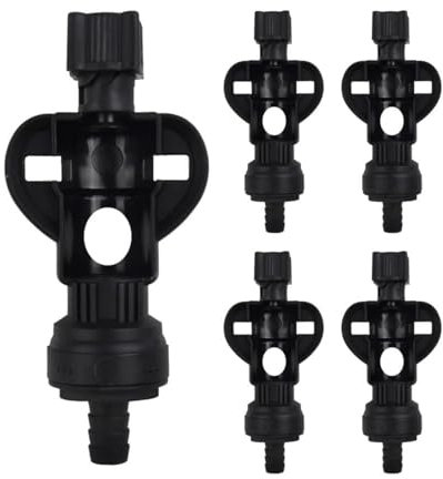 Pack of 5 High Pressure Resistant Butterfly Valves Adapters Beverage Dispenser Accessory for Industrial Pipe Connection