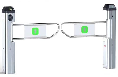 Automatic Entrance Gate, One-Way Sensor Barrier with Anti-Collision Feature and 90° Rotation for Supermarkets, Malls, and Libraries