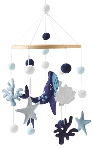 Mobile Musical pour Bébé Lit Bébé, Thème Neutre Mobile, Jouet Éveil Pour Enfant Berceau Chambre Garderie Maternelle Parc Maison