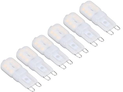 Xixian G9 Lampadine a LED LEGGI Dimmettibile 3W Bulb per Risparmio Energetico a 360 Gradi, Prestazioni Eccellenti, Risparmio Energetico, Rapida Dissipazione del Calore, (Bianco caldo 220-240 V.)