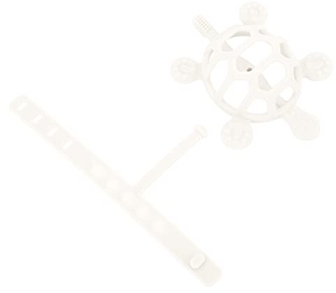 OVAQUIXI Baby-Beißspielzeug Stimuliert das Zahnwachstum. Silikon-Baby-Schildkröten-Beißring (Beige)