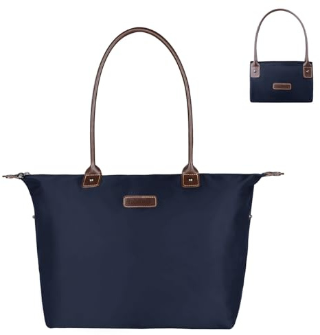 NOTAG Nylon Shopper, Wasserdicht Damen Handtasche Reise Schultertasche für Einkaufen Strand