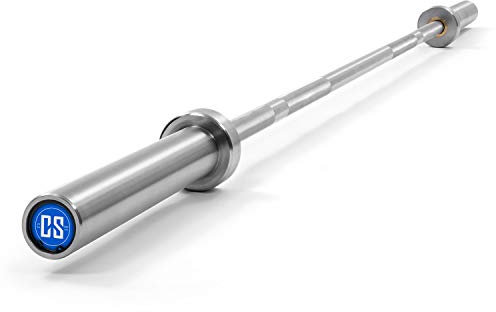 CAPITAL SPORTS Hybrid Langhantelstange - Olympia Langhantel für Powerlifting, Langhantel Olympia geeignet für Cross-Training und Olympisches Gewichtheben, Stahl, silber, Varianten: Men, Women & Pro