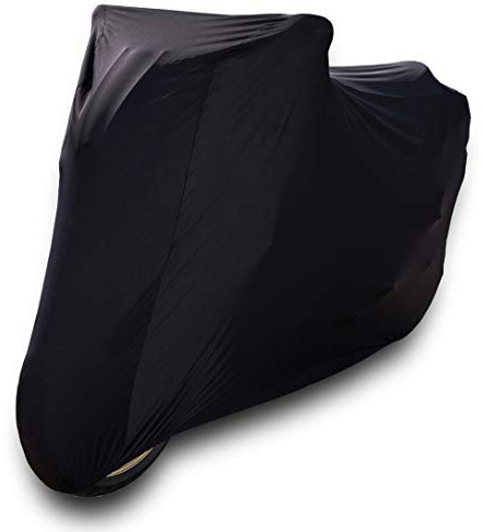 Richbrook, Super Soft, Stretchy & Strong Indoor Motorcycle Cover Compatible with Harley Davidson Motorbikes – Black