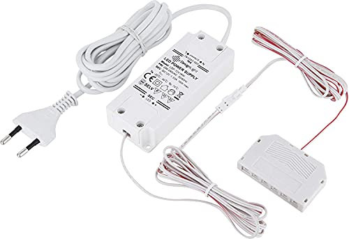 12V Mini-Amp, LED Trafo Netzteil 16W, Euro-Stecker, 6-fach-Verteiler, 3x 2m Kabel