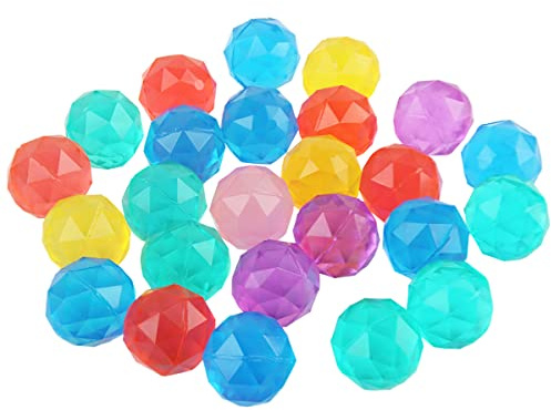 FainFun Flummis, 25 Stück 30 mm Bunte Flummis Bälle Set für Kinder, Gummiball Klein für Kindergeburtstag, Mitgebsel, Tombola, Springball Flummi, Bouncy Balls