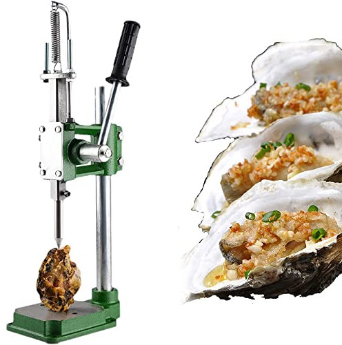 Oyster Sheller Tool, Stainless Steel Professional Oyster Opener with Non-Slip Handle Base, Suitable for Seafood Market/Home