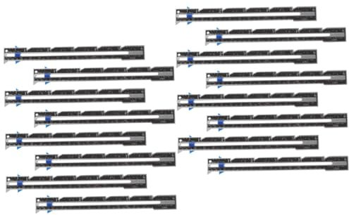 EXCEART 16-Teiliges Nahtzugaben-Lineal Zum Messen Des Nählineals Zum Stricken Quilten Stricklineal Zum Messen Der Nählehre Lineal Für Kleidung Naht-Nählehre Manuelles Abs-Nähzubehör