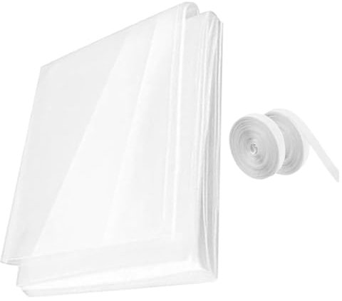 BESTonZON Isolierfolie Für Fenster Winddichte Transparente Fensterabdeckfolie Isolierte Klare Winterfensterfolie Für Schlafzimmer Wohnzimmer Küche