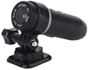 Motorcycle Helmet Camera, 960P Sports Action Camera, Waterproof Motorcycle Dash Cam DV Camcorder, with Handle Brackect, 170° Wide Angle, Loop Recording, Anti Shake