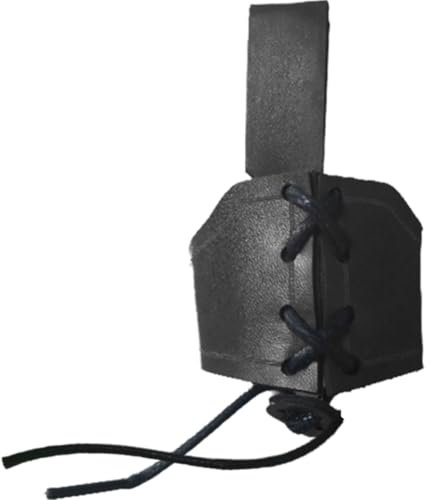 Glixoft Couvercle De Tasse en Forme De Corne, Manchon De Tasse en Corne De Bœuf, Viking, Étui De Bière, Ceinture, Fixation Médiévale pour Protection De Bière