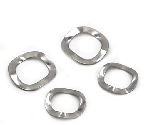 CTRSM Rondelles élastiques ondulées ondulées, M3 M4 M5 M6 M8 M10 M12 M14 M16 M19 M23 M25 M27 M31 M39 M41 M51 304 rondelles à Ressort en Acier Inoxydable à Trois Vagues(10pcs M19x25x0.3)