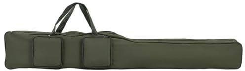 Gecheer Angelrutentasche Rutentasche Angeltasche Rutenfutteral Dunkelgrün 150 cm Oxford-Gewebe