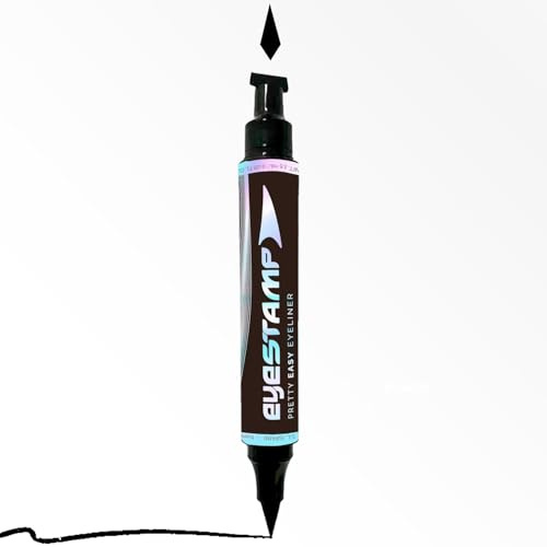 TRENDING PRO - Eyestamp Black - Medium – eye-liner liquide avec tampon pour les yeux – noir intense – waterproof – vegan – 2,5 ml