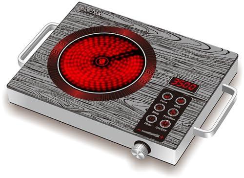 Portable Induction Cooktop with Timer & Temperature Control, Intelligent Touch Control Heating Plate for Efficient Kitchen Cooking﻿