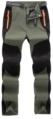 Pantaloni cargo da uomo ad asciugatura rapida impermeabili tattici da trekking leggeri da combattimento cargo vestibilità larga per outdoor campeggio passeggiate lavoro con tasche vestibilità dritta