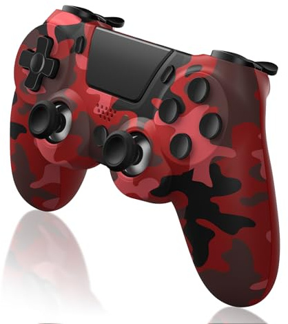 ancihdgm Wireless Controller for PS4, Game Controller kompatibel mit PS4/Pro/Slim/PC/PS3/Android/IOS Gamepad mit Dual Vibration/6-Achsen-Gyro-Sensor/Touchpanel/Kopfhörerbuchse