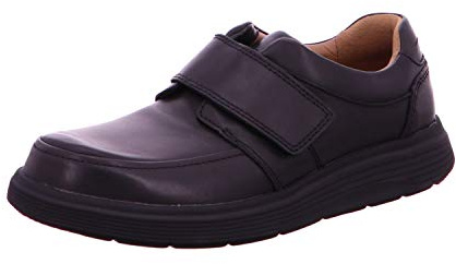 Clarks Un Abode Strap Mens Black Leather, 7