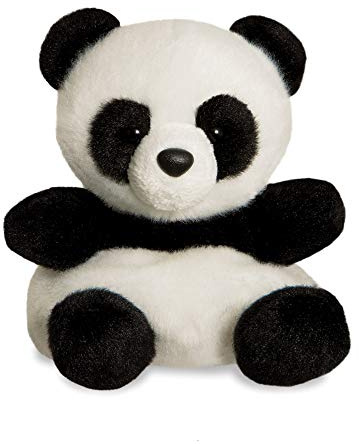 Aurora, 61350, Palm Pals Bamboo Panda, 5In, Soft Toy, Black & White