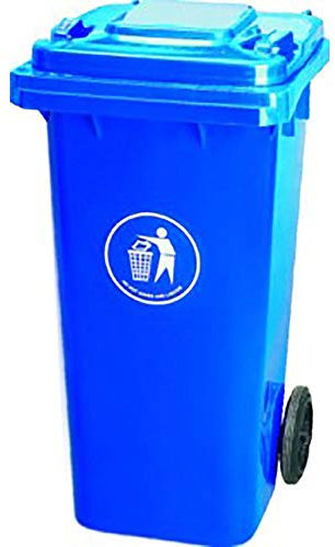 CONTENEDOR Basura 120 LT con Ruedas Tapa PL AZ