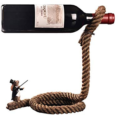 Weinregal Weinregale Arbeitsplatte Kreative Handwerk Kette Weinregal Magie 3D Ausgesetzt Flaschenhalter Weinflaschenhalter Home Kitchen Bar Flaschenregal (Color : A)