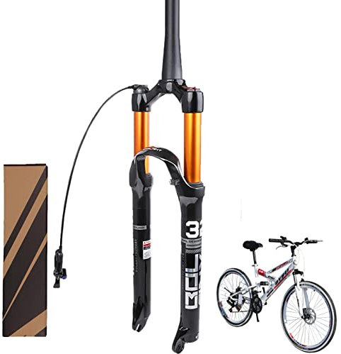 WZFANJIJ Mountain Vordergabel Doppel Luftkammer Gabel Fahrrad Stoßdämpfer Vordergabel Luftgabel,RemoteLockOut-27.5inch