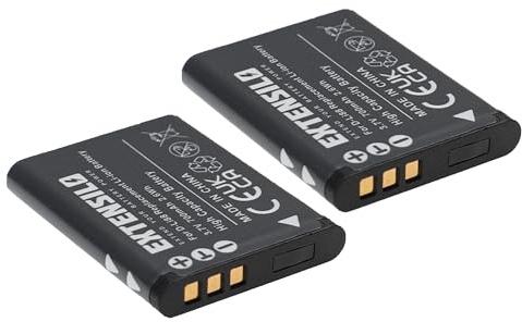 EXTENSILO 2X Batterie Remplacement pour Toshiba PX1686 | pour appareil photo (700mAh, 3,7V, Li-ion)