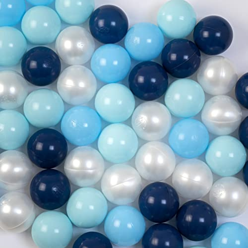 Euro-Plus 100 Ø 7.5cm Einheitsgröße BPA frei Bälle Für Bällebad Baby Kinder Plastikbälle Cloud Farbe Mix Made in EU