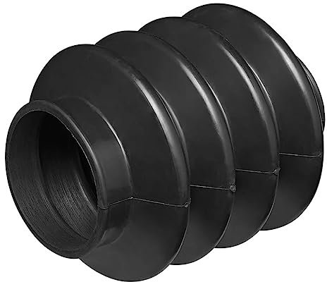 MULTIBROS Soufflet ZAF 45/60 L = 150 pour remorque de voiture - Protection pour frein à inertie - Compatible avec BPW ZAF 1.0-1 - Protection contre la poussière et les intempéries - Noir