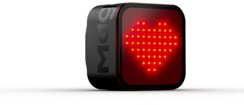Magene L308 Luz Trasera de Bicicleta de expresión Inteligente Pantalla dinámica Emojis Personalizables Seguridad en Ciclismo 96 Luces LED COB Resistente al Agua (Cable de Carga no Incluido)