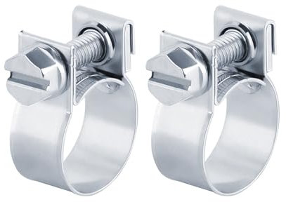 (14 – 16 mm), 2 fascette stringitubo in acciaio W1, mini morsetti per tubo del carburante (14 – 16 mm)