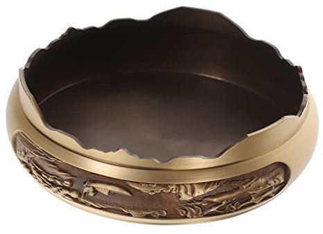 OUNONA Cigar Ashtray Base Retro Fu Character Tischaschenbecher Für Zuhause Büro Und Dekorativer Zigarettenaschenhalter Mit Stabiler Unterlage Design