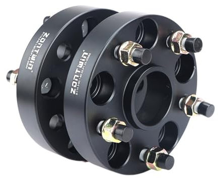 Spurverbreiterung 2/4 - PCD 5x120 bis 5x100 5x108 5x114.3 5x112 Spurplatten (Color : 2PCS 15mm Black)