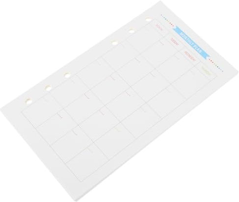 SEWACC 80blätter Nachfüllpapier Loch Kariert Für Notizbuch Und Planer Für Büro Schule Und Tagebuch Langlebig Und Vielseitig Verwendbar
