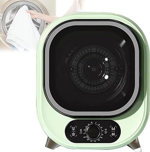 UYDJAKX Sèche-Linge à évacuation d'air, sèche-Linge à Tambour Frontal Filtre à Peluches et poussière Minuterie de 0 à 200 Minutes Air Chaud et Froid Séchage 3D Protection Contre la surchauffe 35 DB