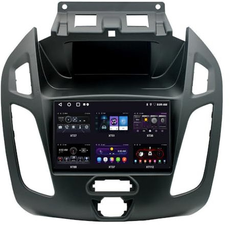 9 Android Auto GPS Radio Navigator Carplay Replacement for Ford Transit 2014-2017 mit GPS Bluetooth FM USB WiFi DVR RDS TPMS SWC Dab HD